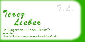 terez lieber business card